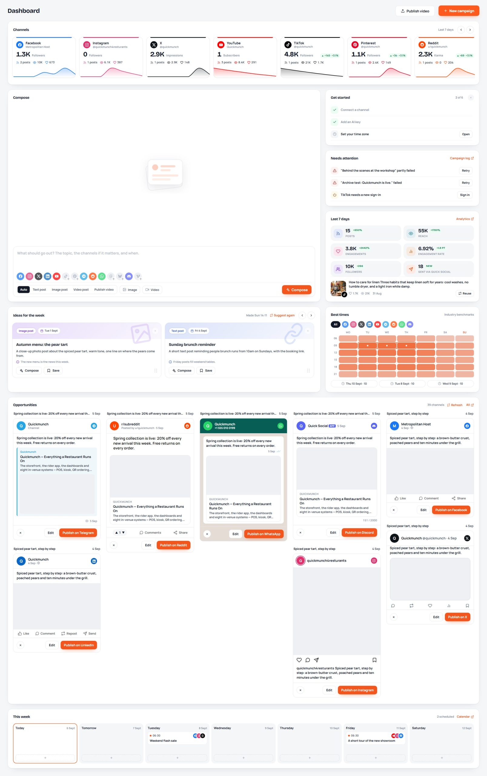 Quick Social SaaS — preview 3