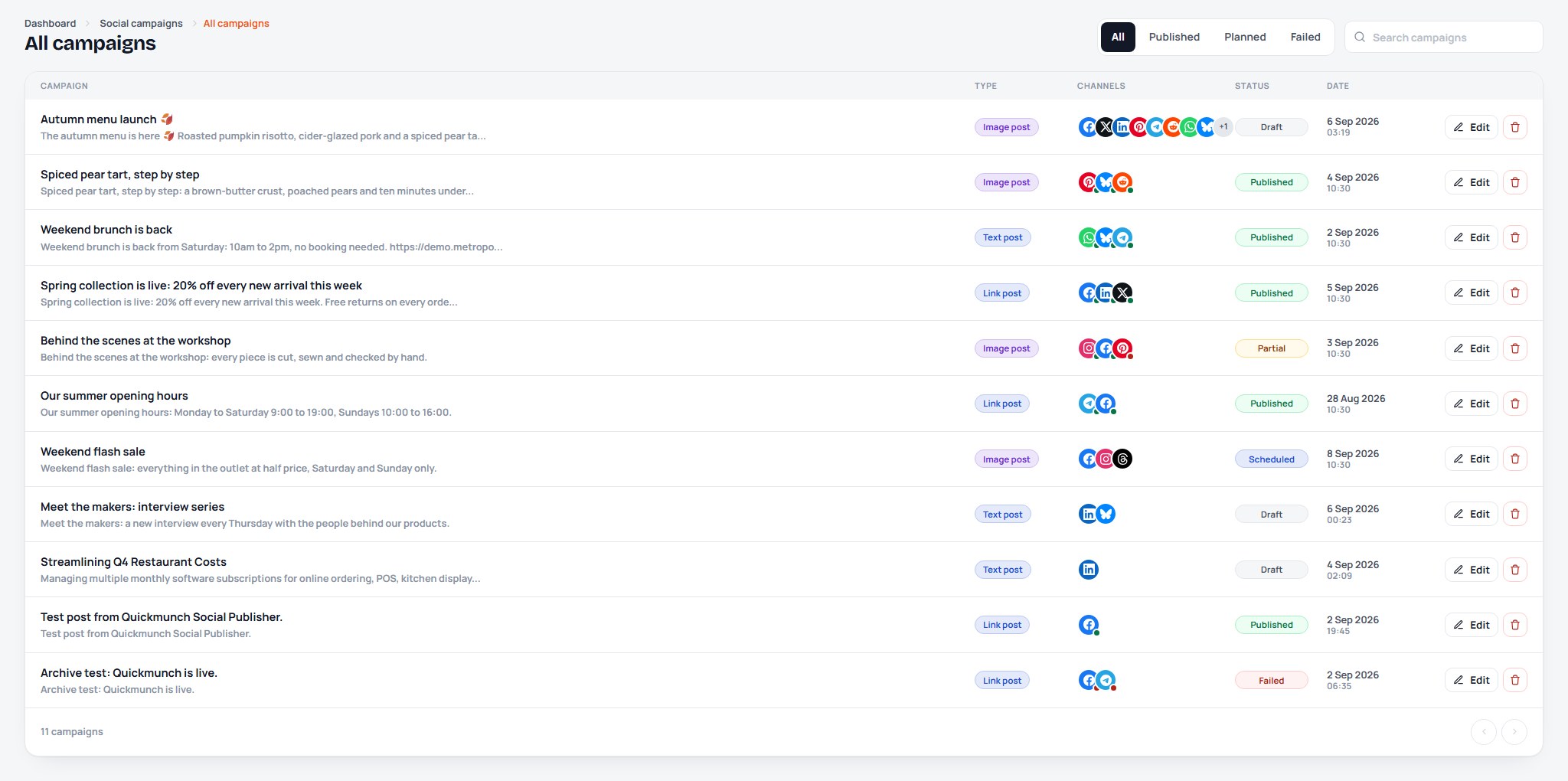 Quick Social SaaS — preview 5