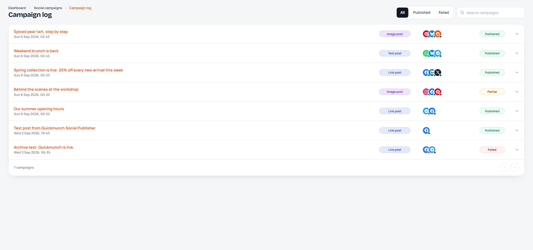 Quick Social SaaS — preview 7