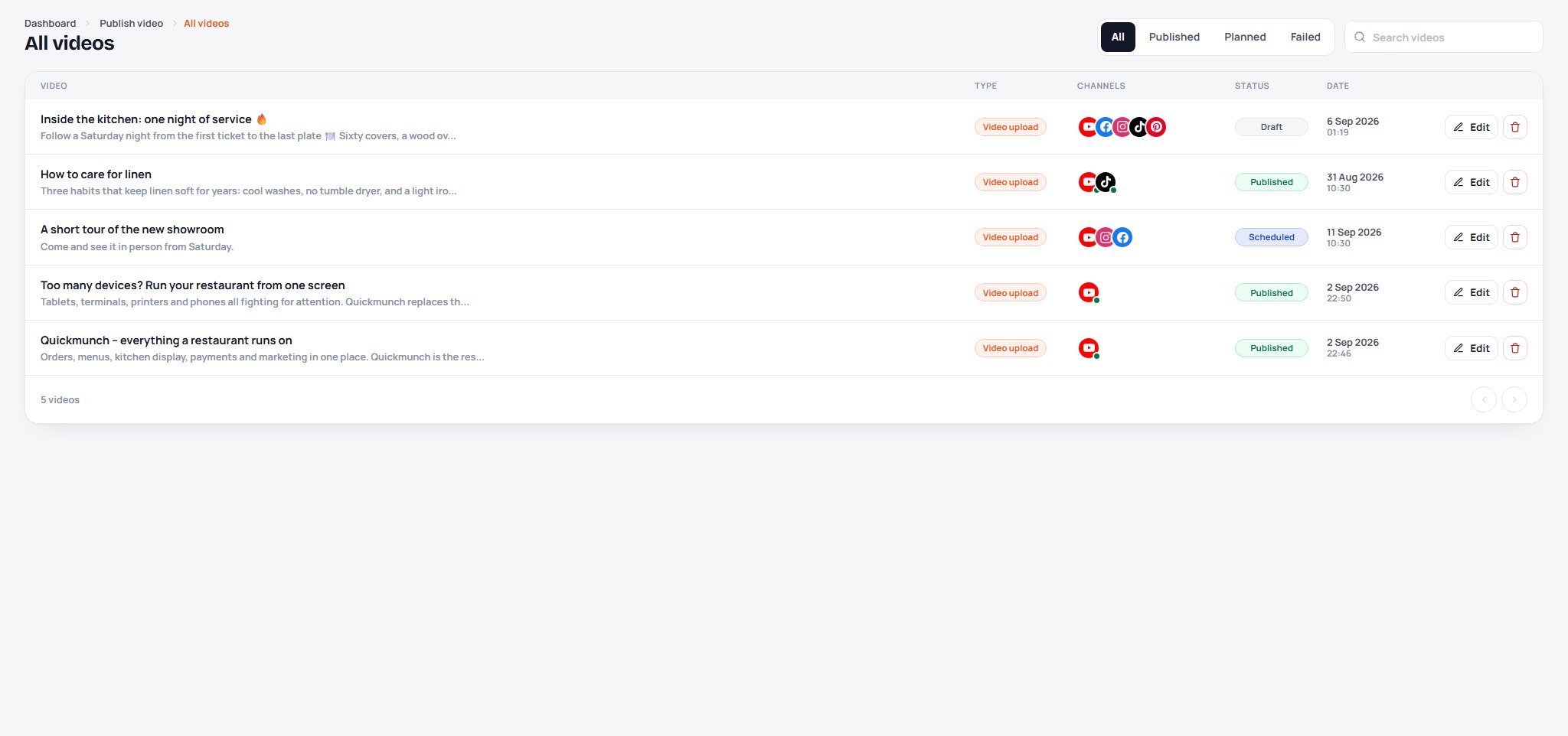 Quick Social SaaS — preview 10