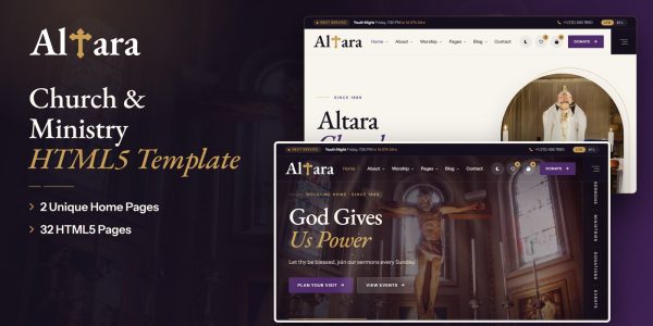 Altara — Church & Ministry HTML5 Template