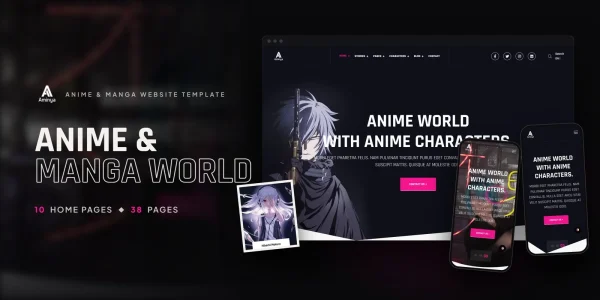 Aminya — Manga Anime React JS Website Template