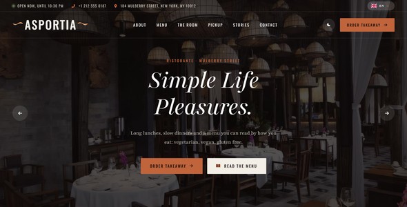Asportia – Italian Takeaway Ordering Landing Page HTML5 Template