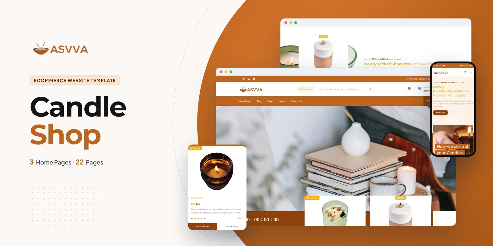 Asvva — Candle Showroom Ai Smart Website preview