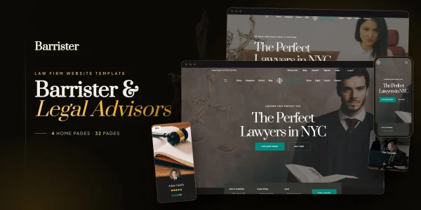 Barrister — Law Office PHP Website Template