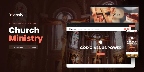 Blessly – Bootstrap 5 Church Ministry HTML5 Website Template