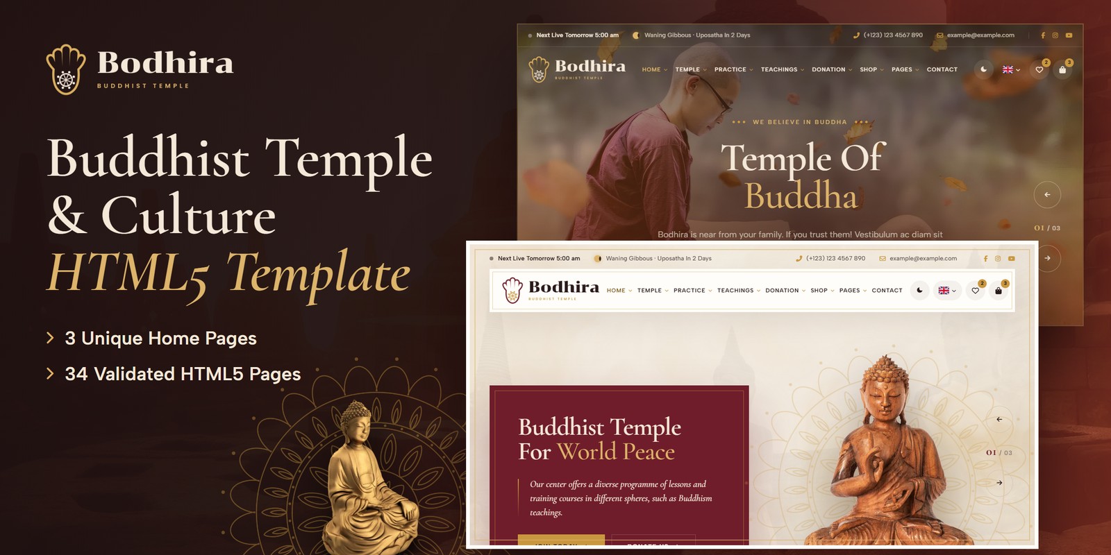 Bodhira — Meditation AI Smart Website preview