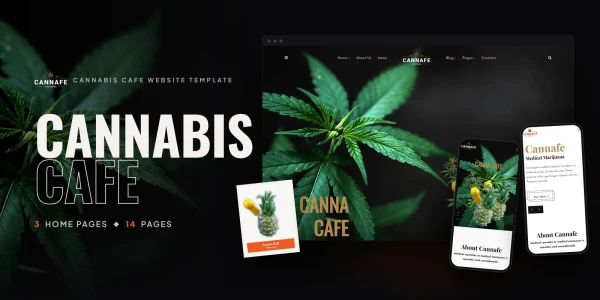 Cannafe — Cannabis Lounge Angular Website Template