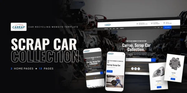 Carrap — Auto Rental Vue.js Website Template