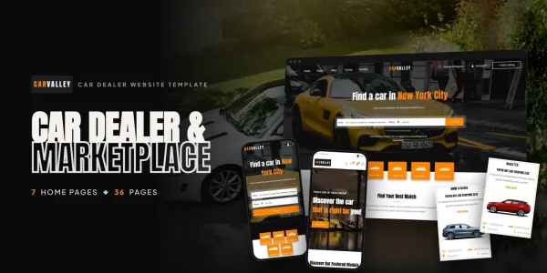 Carvalley — Car Showroom Vue.js Website Template