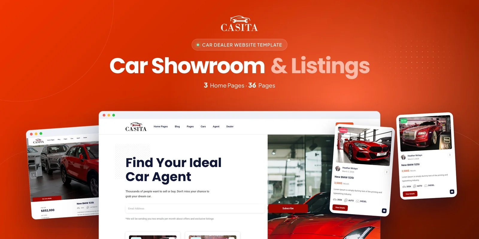 Casita — Car Sales PHP Website Template preview