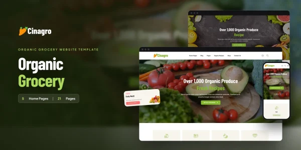 Cinagro — Organic Shop Ai Smart Website