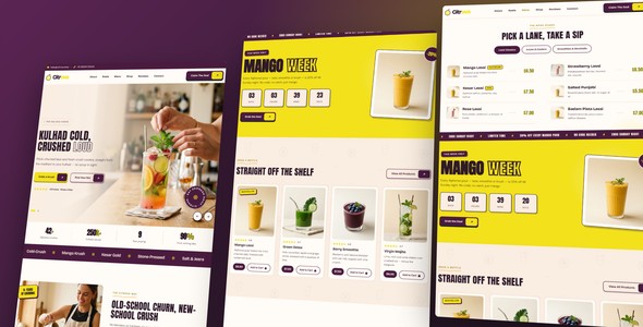 Citrova – Juice Bar Offer Landing Page HTML5 Template