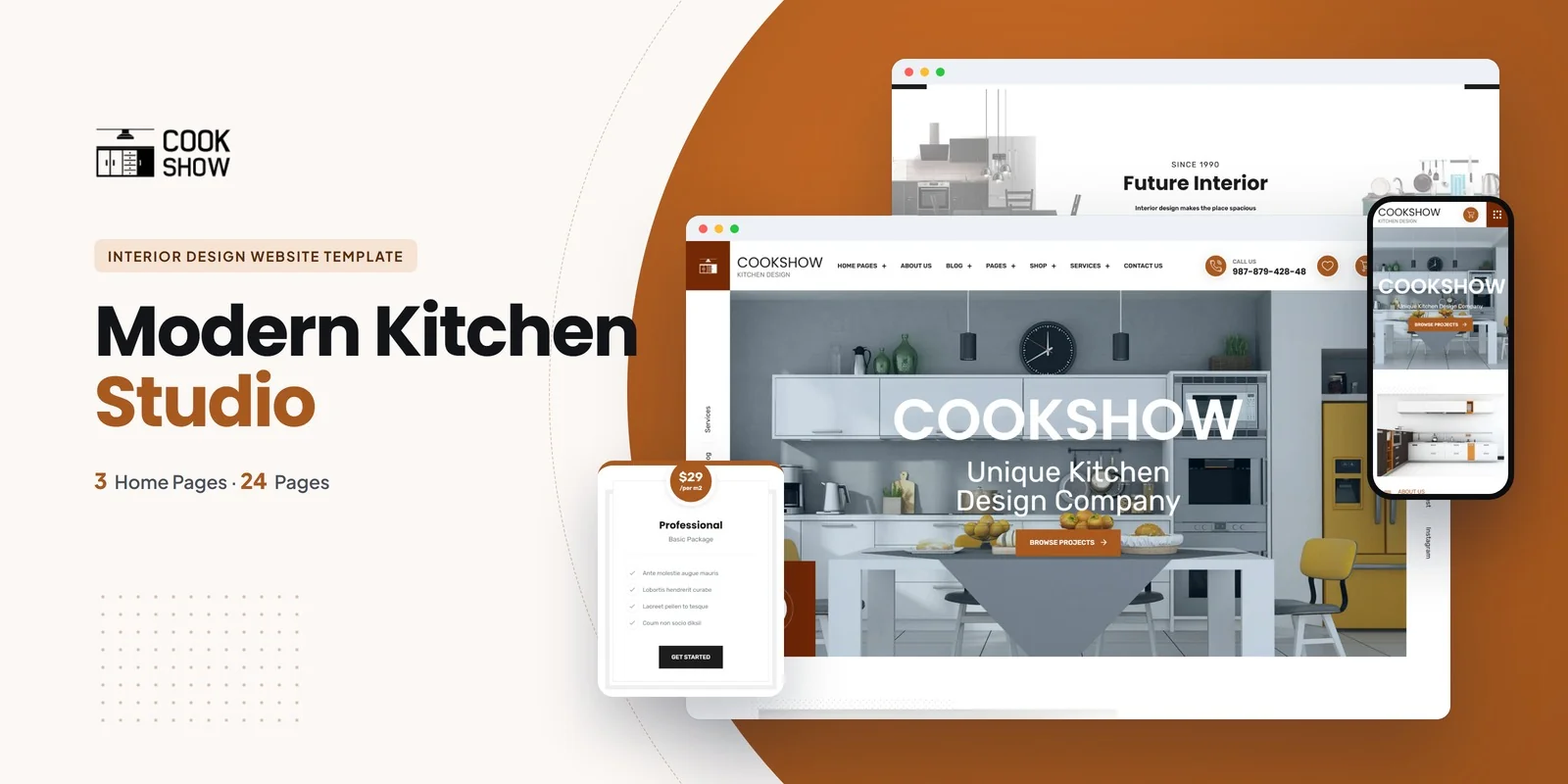 Cookshow — Interior Designer Ai Smart Website preview
