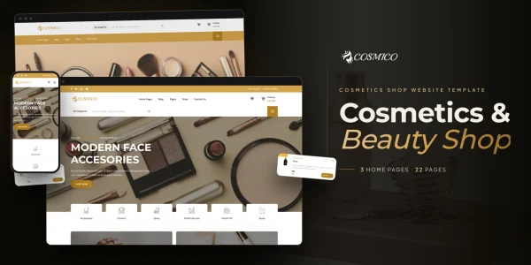 Cosmico – Bootstrap 5 Cosmetics Shop HTML5 Website Template