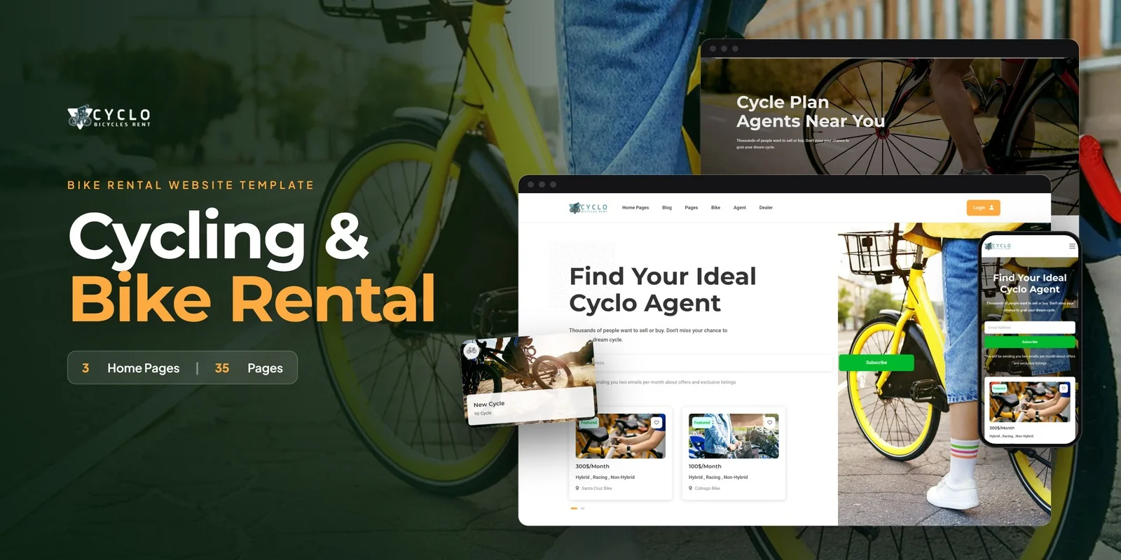 Cyclo – Bootstrap 5 Cycling Sport HTML5 Website Template preview