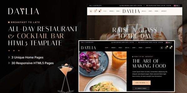 Website Design for Restaurants – Daylia AI Smart Website