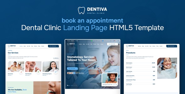 Dentiva – Dental Clinic Landing Page HTML5 Template