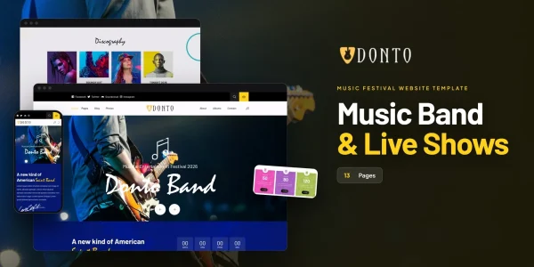 Donto — Music Festival WordPress Theme