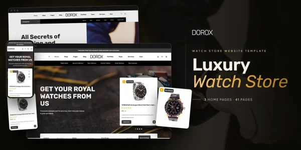 Dorox — Watches Store React JS Website Template