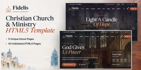 Fidelis — Church & Ministry HTML5 Template