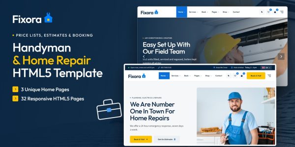 Handyman React Template – Fixora