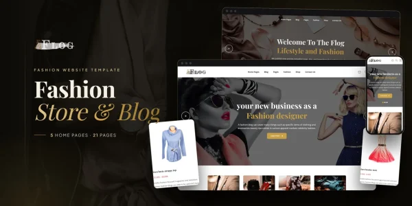 Flog — Apparel Brand Vue.js Website Template