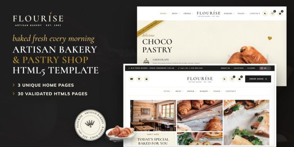 Flourise — Bakery WordPress Theme