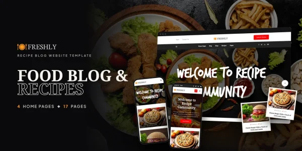 Freshly – Bootstrap 5 Food Blog & Recipes HTML5 Website Template