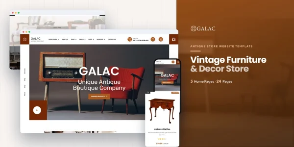 Galac — Universal Site React JS Website Template