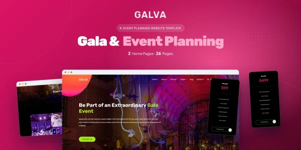 Galva — Event Agency Ai Smart Website