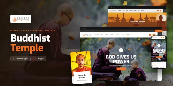 Gautama — Buddhist Meditation WordPress Theme