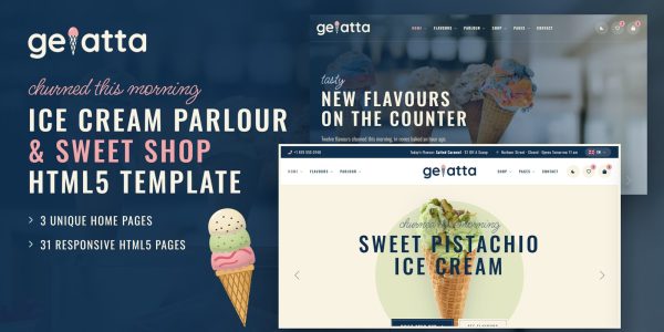 Gelatta — Ice Cream Shop WordPress Theme