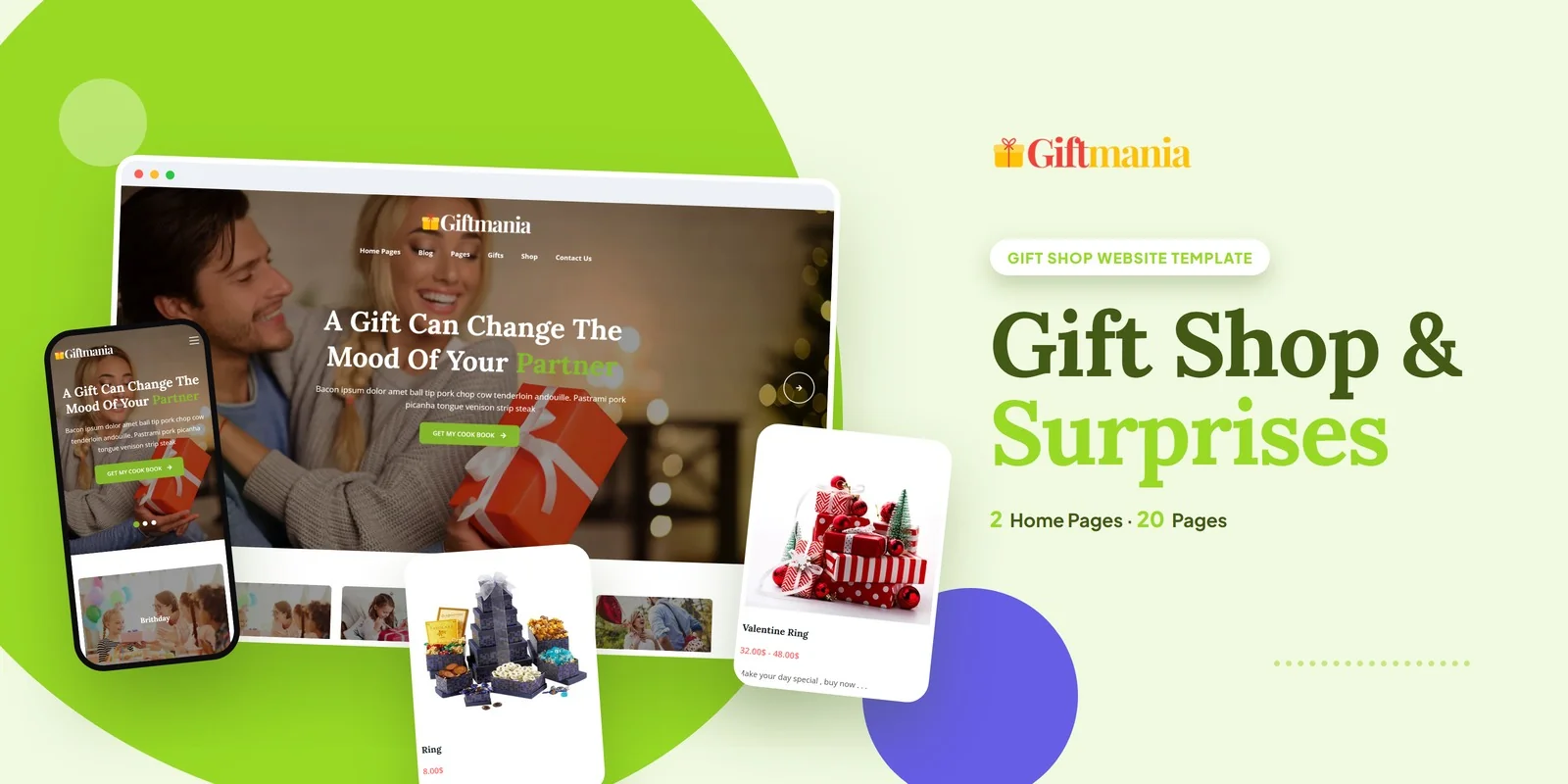 Giftmania — Gift Marketplace WordPress Theme preview