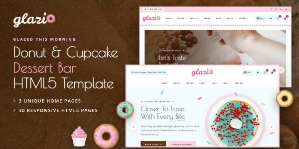 Glazio — Cupcake WordPress Theme