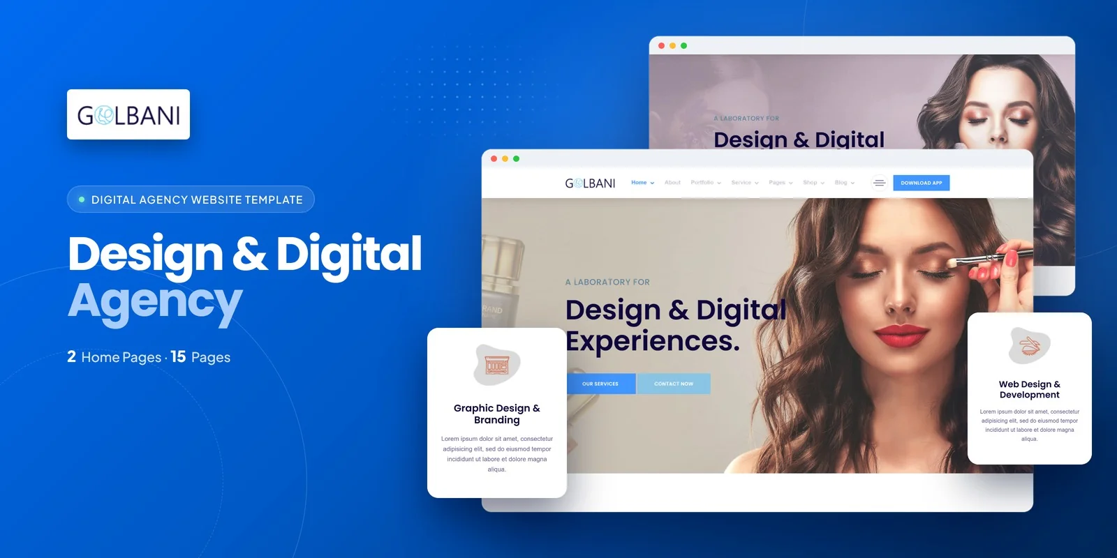 Golbani – Bootstrap 5 Digital Agency HTML5 Website Template preview