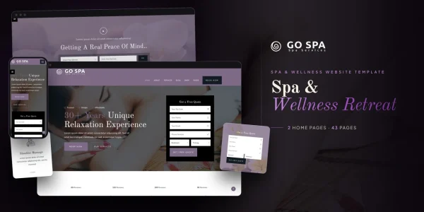 Gospa – Bootstrap 5 Spa Wellness HTML5 Website Template