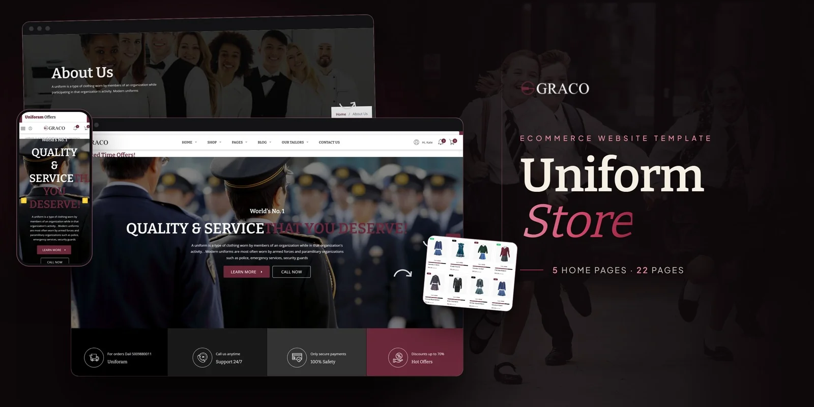 Graco — Office Uniforms Ai Smart Website preview