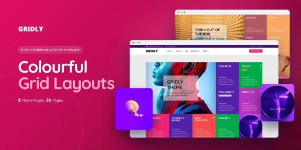 Gridly — Versatile Brand Vue.js Website Template