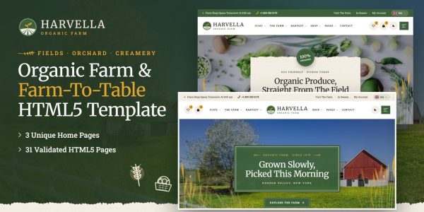 Harvella — Farm WordPress Theme