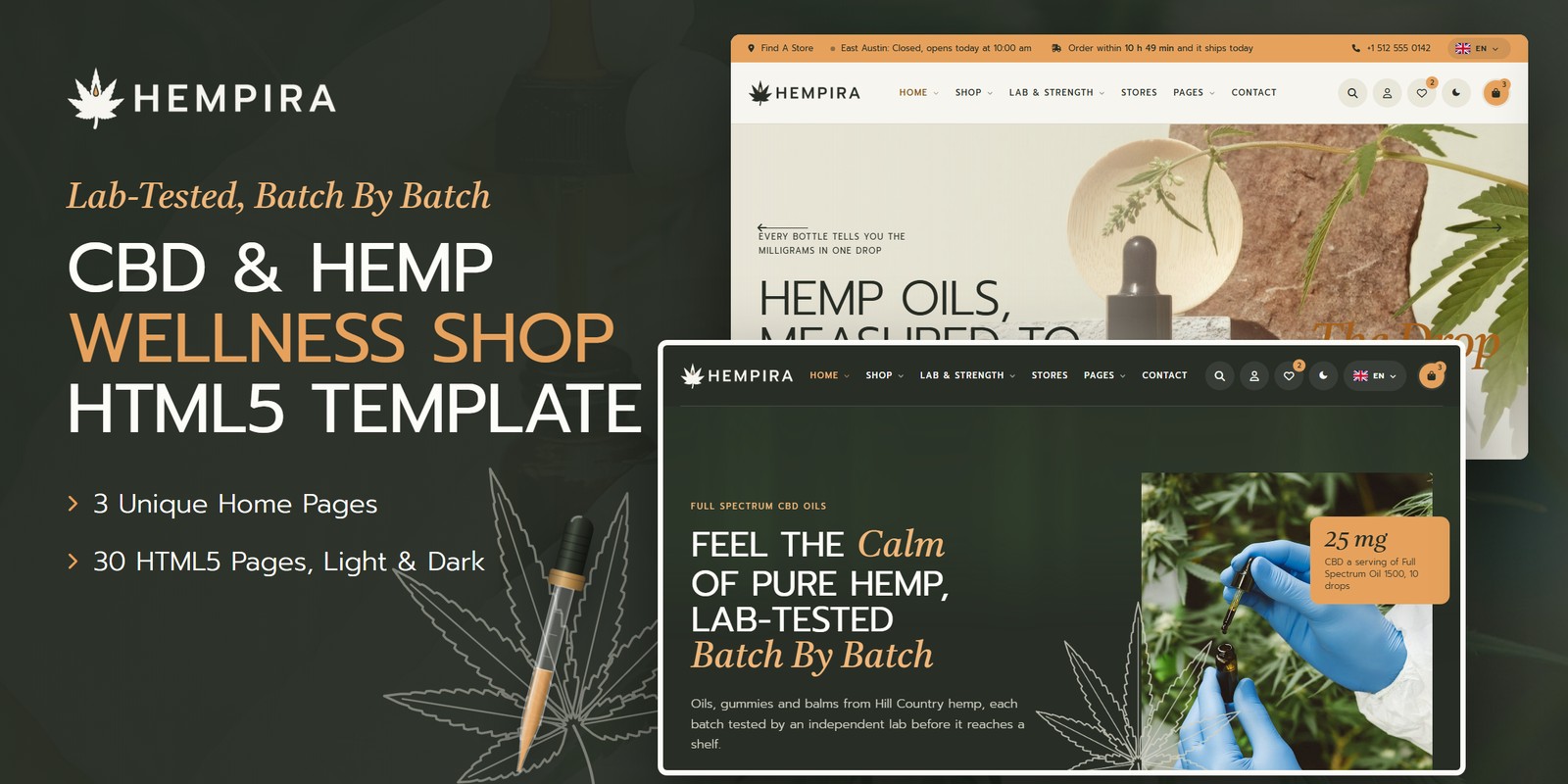 Cbd React Template – Hempira preview