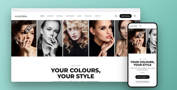 Hueora – Colour Analysis Lead Landing Page HTML5 Template