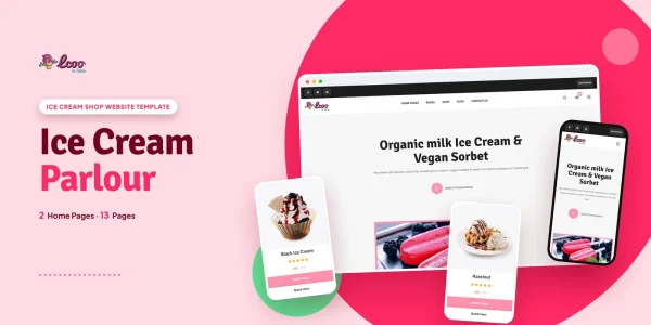 Icoo — Ice Cream Brand WordPress Theme