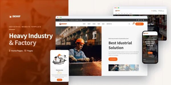Indop — Industrial Machinery Ai Smart Website