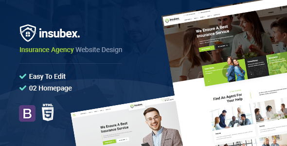 Insubex — Insurance Broker React Template
