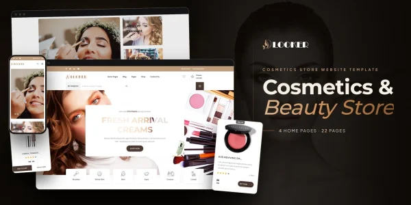 Looker – Bootstrap 5 Cosmetics Store HTML5 Website Template