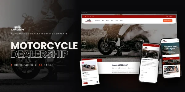 Madza — Car Showroom Vue.js Website Template