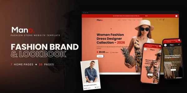 Mano – Bootstrap 5 Fashion Store HTML5 Website Template