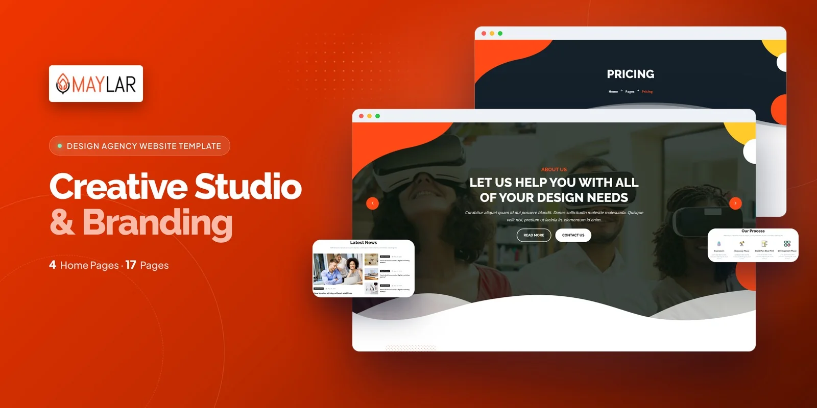 Maylar — Design Studio Vue.js Website Template preview