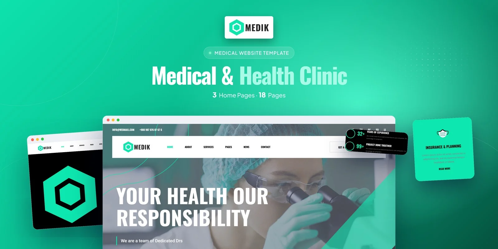 Medik – Bootstrap 5 Medical Practice HTML5 Website Template preview
